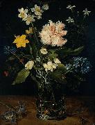 Jan Brueghel Still Life with Flowers in a Glass Spain oil painting reproduction